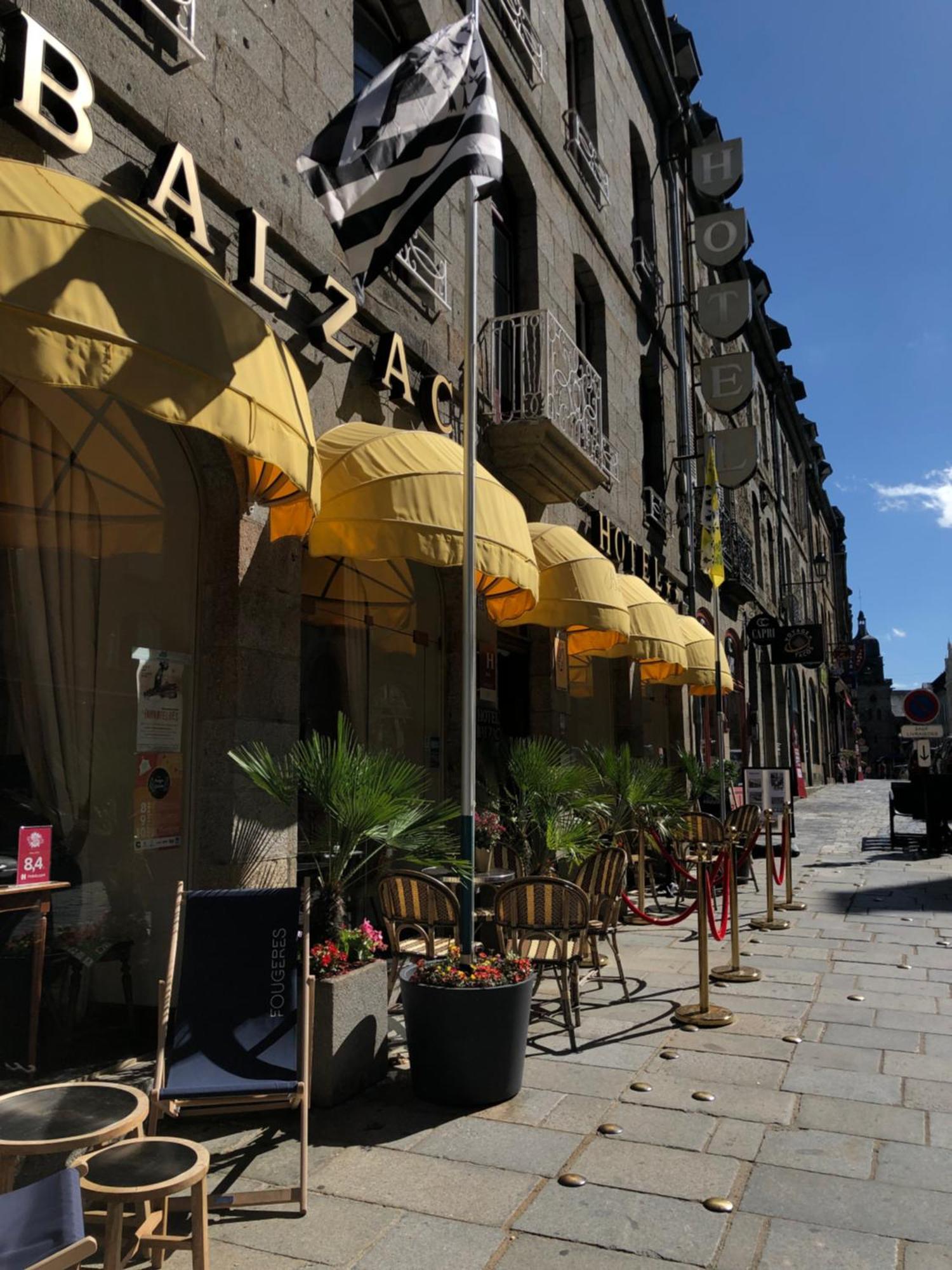 Balzac Hotel Restaurant Fougères Exteriér fotografie